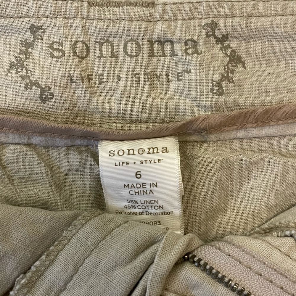 Tan khaki Skort with‎ Pockets perfect for summer - Picture 3 of 6